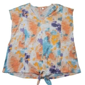 Colorful Tie-Dye Women's Top - Size 18 / 20W